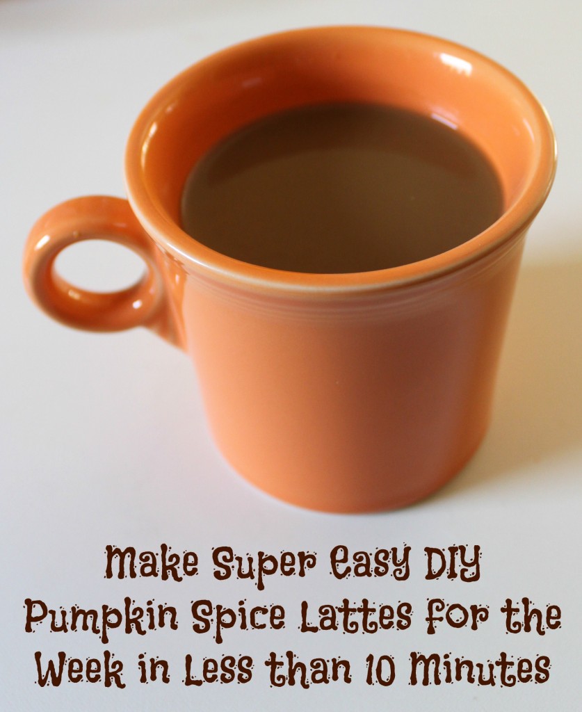 pumpkin spice lattes for the week diy