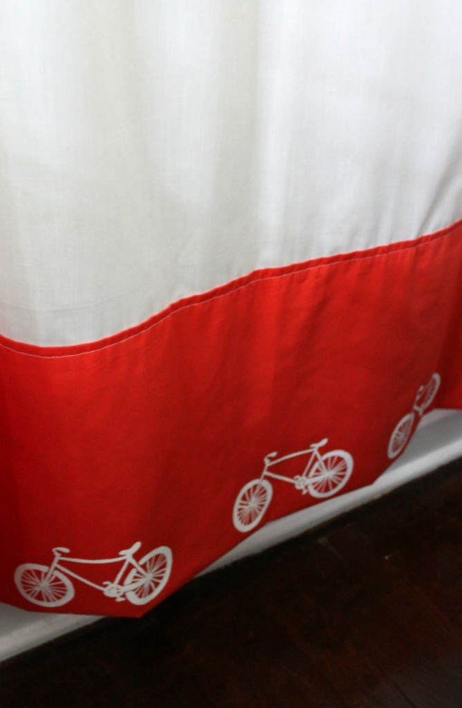 bicycle curtain for nursery