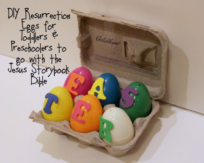 DIY Resurrection Eggs for Toddlers and Preschoolers to Go with the Jesus Storybook Bible