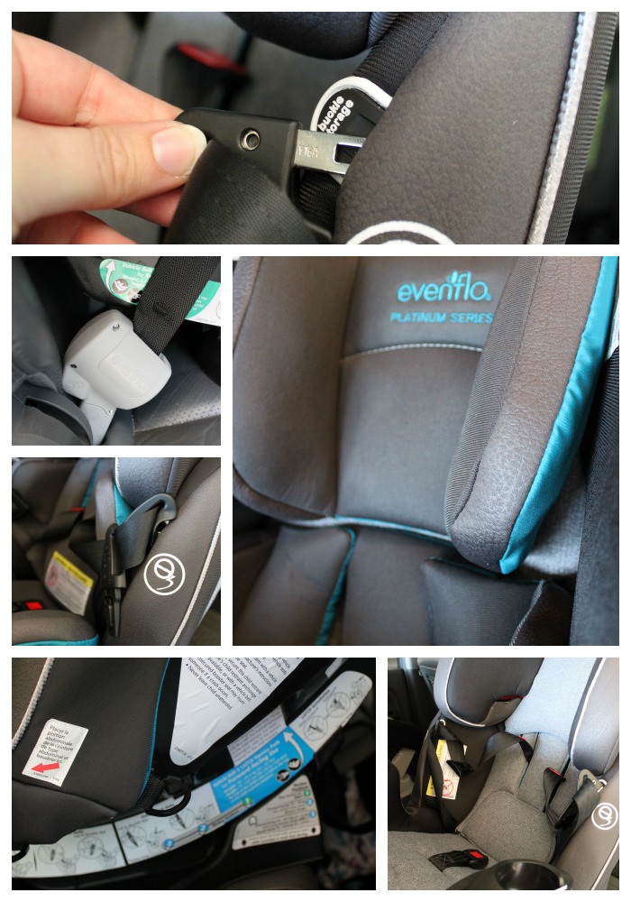 Here are few of the car seat details up close.