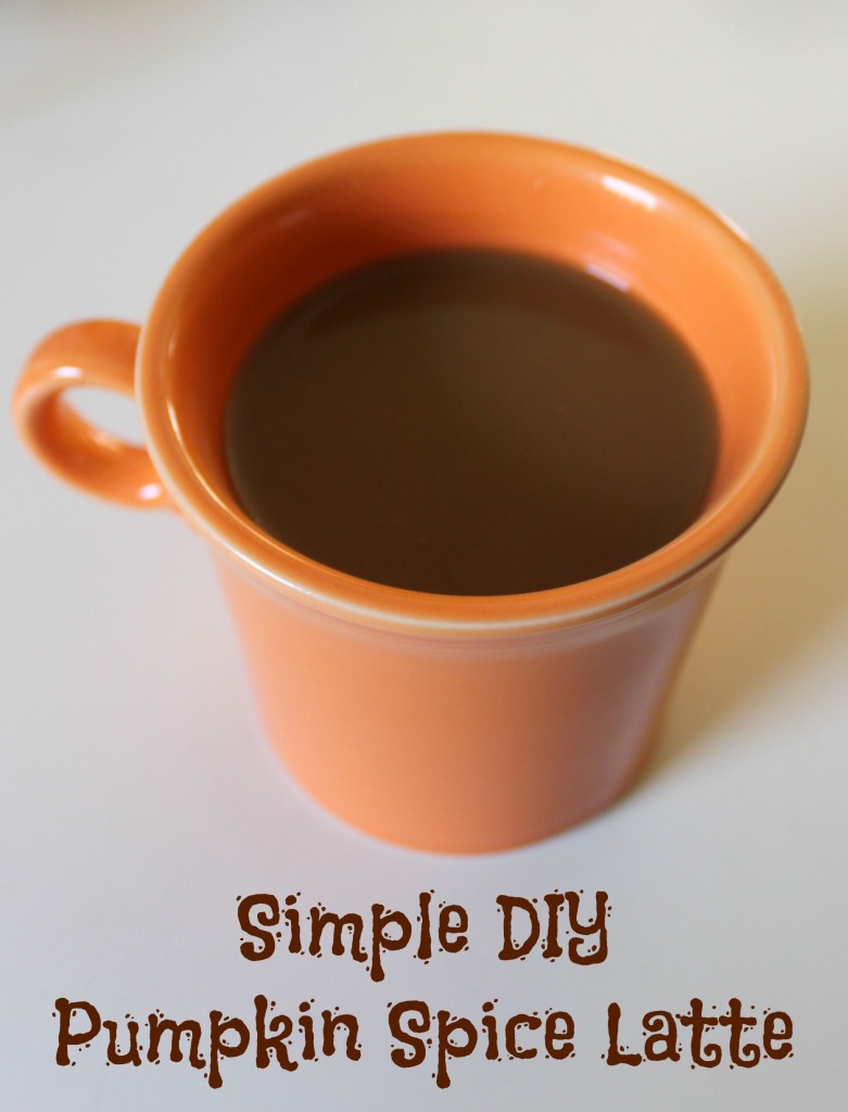 simple diy pumpkin spice latte