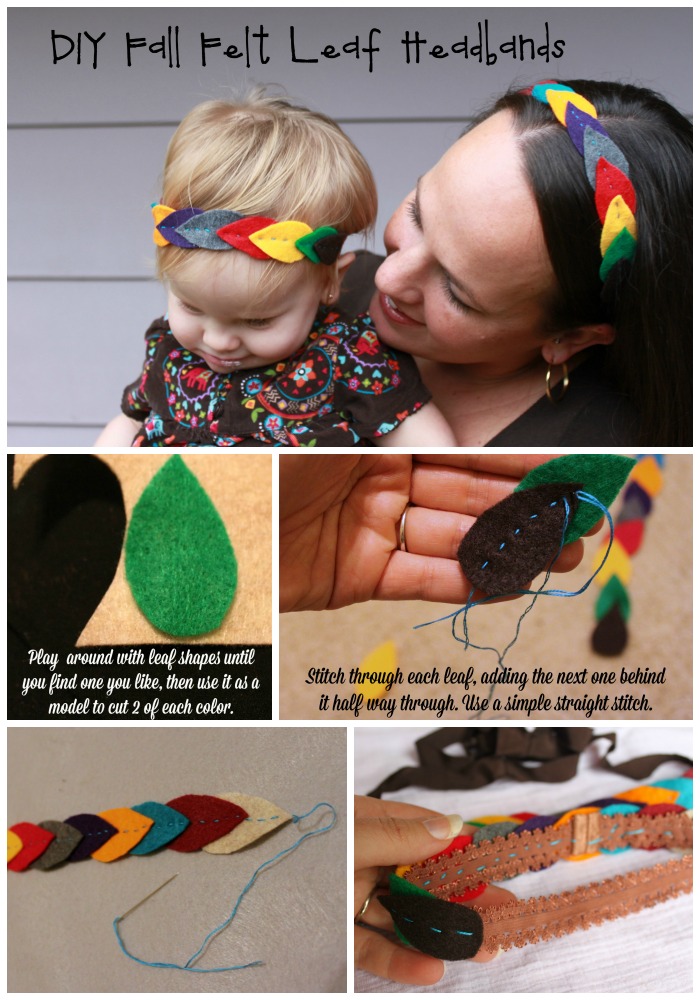 DIY Fall Felt Leaf Headbands Tutorial Easy Mother Daughter Fall Fashion #GoodyGorgeous #Pmedia #ad