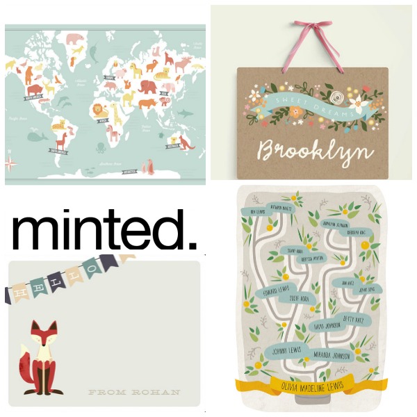 minted kids collage