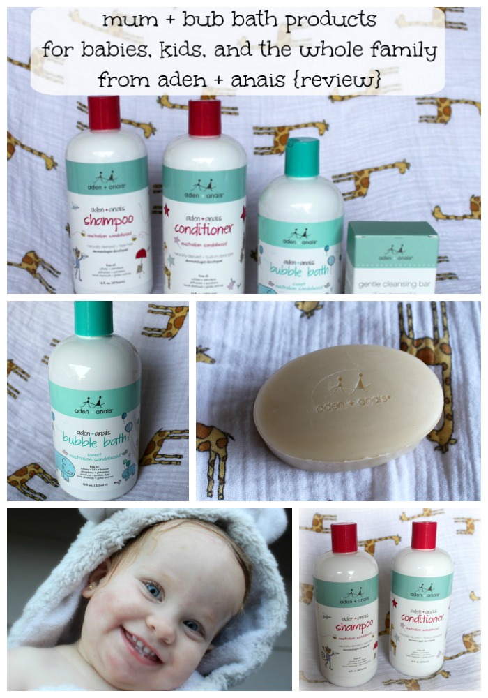 mum and bub bath products from aden and anais review
