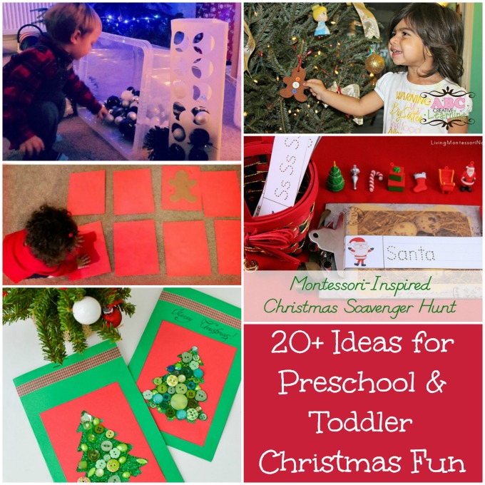 20+ Ideas for Preschool and Toddler Christmas Fun Round Up
