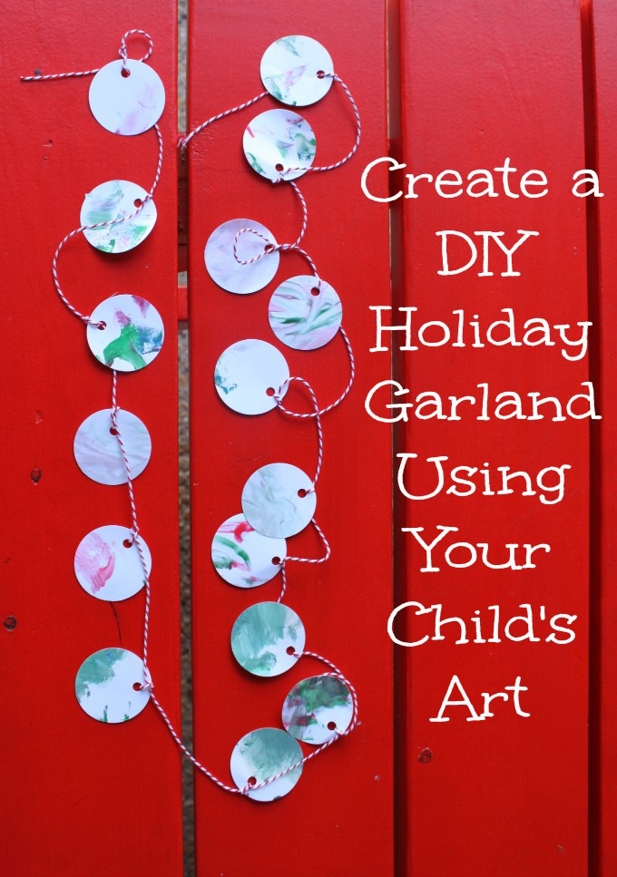 Create a DIY Holiday Garland Using your Child's Art
