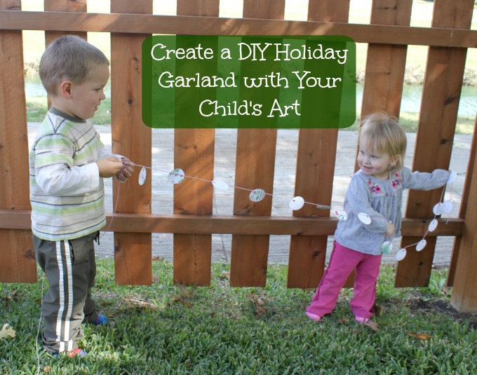 Create a DIY Holiday Garland with your Child's Art