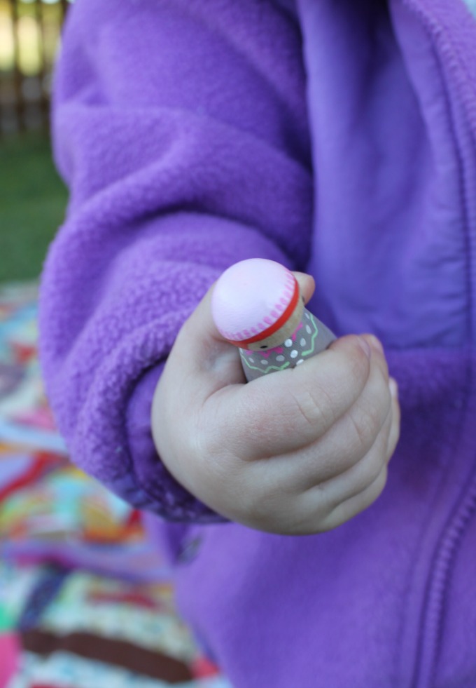 Peg dolls fit perfectly in little hands
