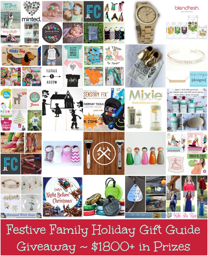 festive family holiday gift guide giveaway $1800 in prizes