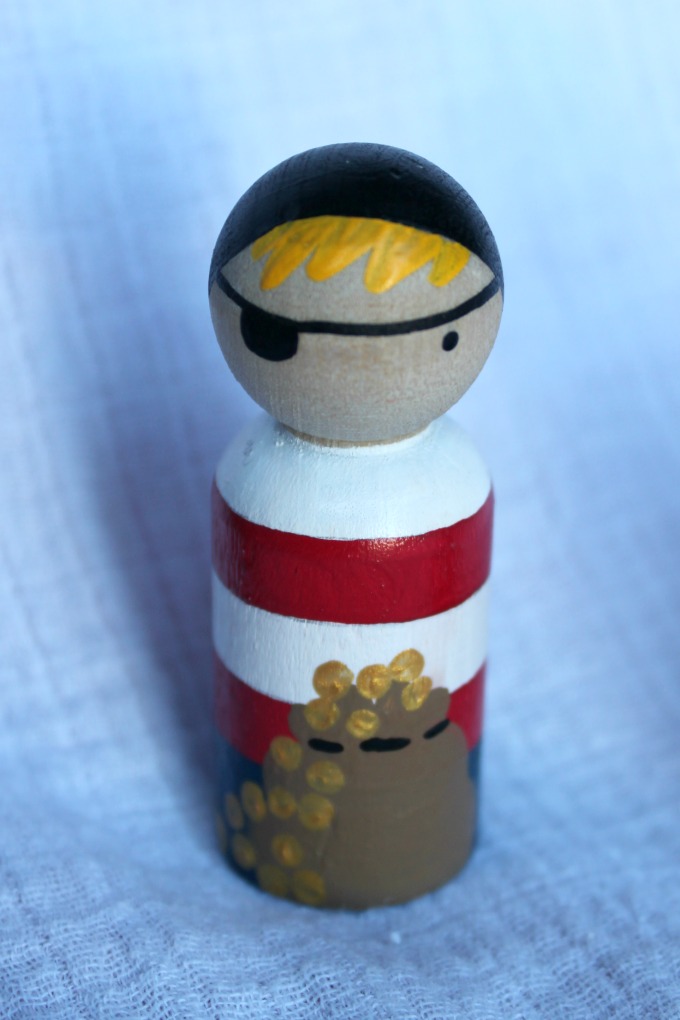 pirate peg doll from peg and plum