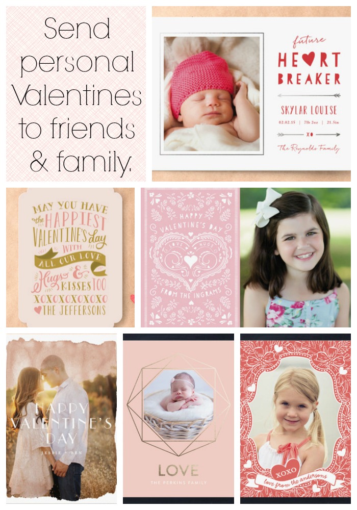 Send personal Valentines to friends and family from Minted.