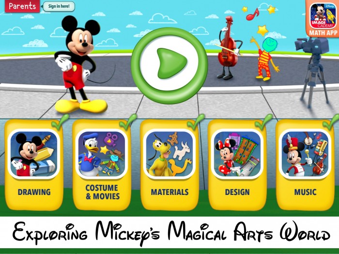 Exploring Mickey's Magical Arts World Disney Imagicademy App