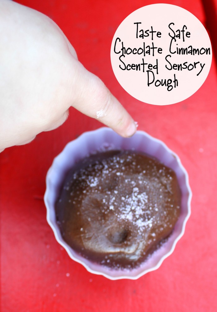 Fun Pretend Cupcakes Made with Taste Safe Chocolate Cinnamon Scented Sensory Dough