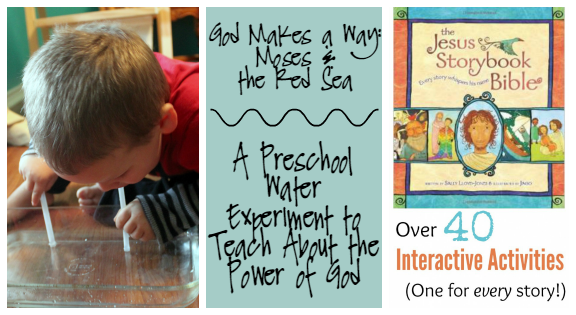 God Makes a Way Moses and the Red Sea ~ A Preschool Water Experiment to Teach About the Power of God