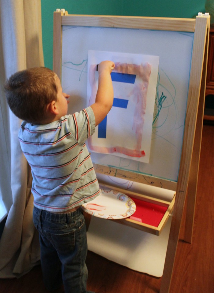 Rainbow Resist Art Painting for Preschool