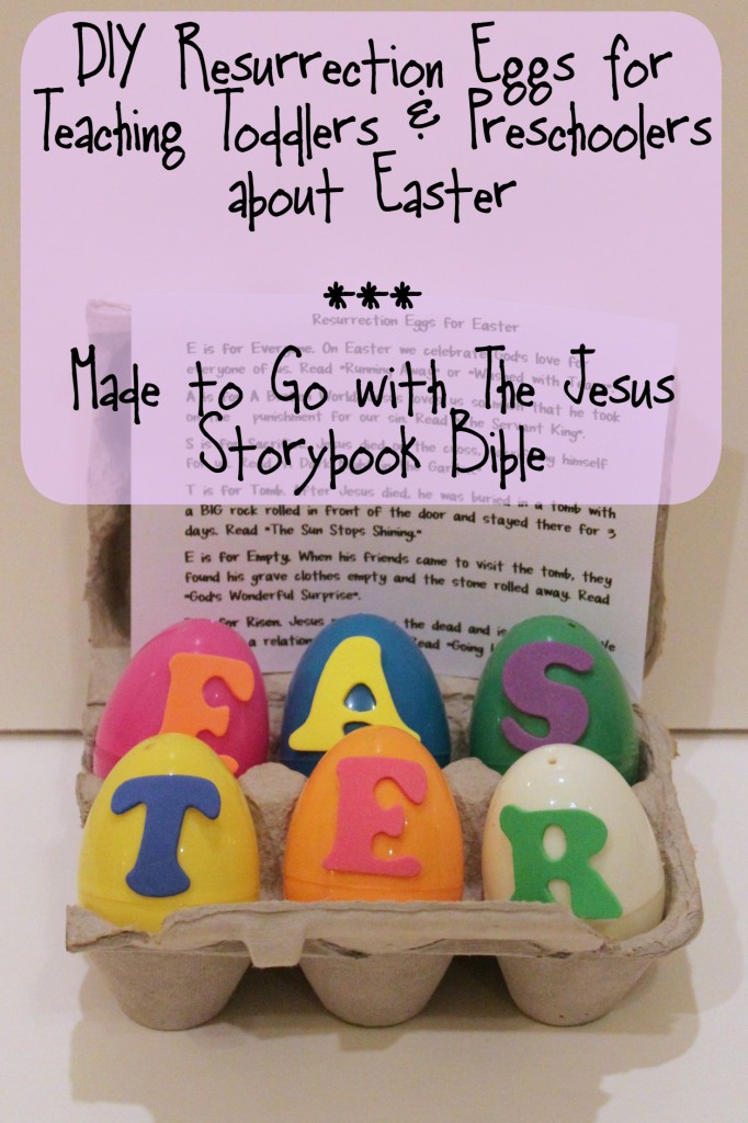 DIY Resurrection Eggs for Teaching Toddlers and Preschoolers about Easter - Made to Go with the Jesus Storybook Bible