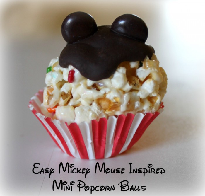 Easy Mickey Mouse Inspired Popcorn Balls