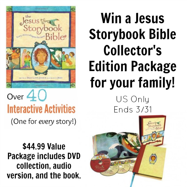 Jesus Storybook Bible Collector's Edition Giveaway