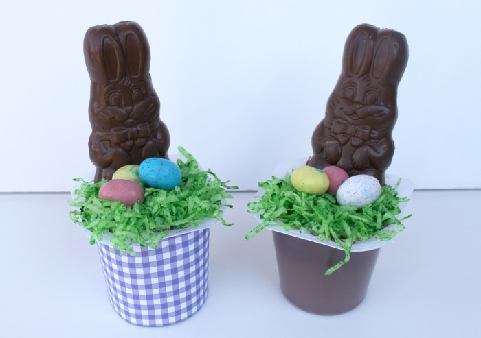 Make these cute Easter Pudding Cups for a Special Bunny Treat #SnackPackMixins #collectivebias #ad