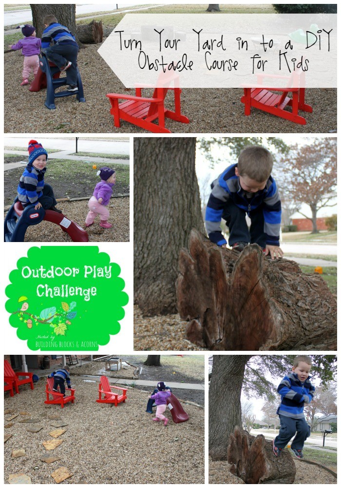 Turn your yard in to a DIY obstacle course for kids