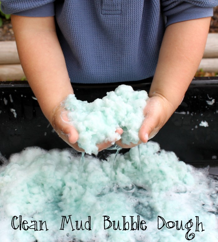 Making Clean Mud Bubble Dough with Kids - The Easiest Sensory Dough  Ever