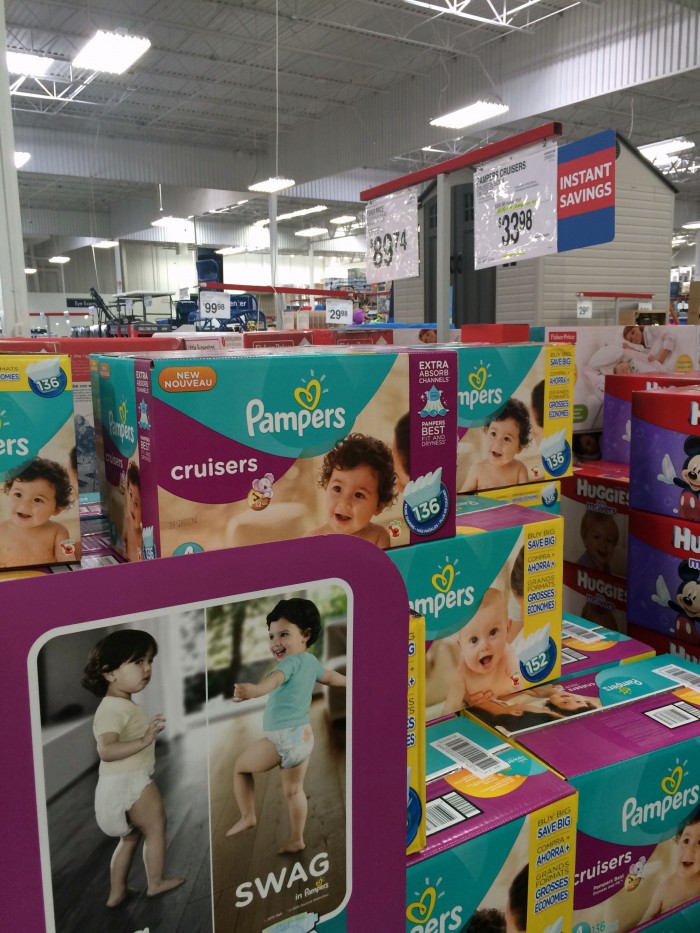 Buying Diapers at Sam's Club
