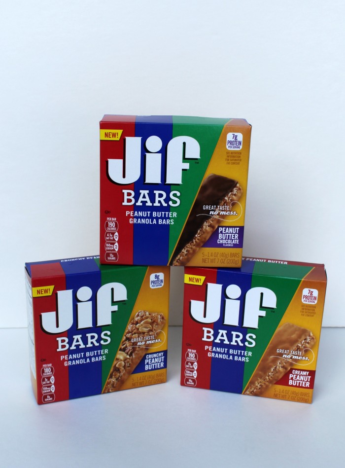 Jif Bars make a great on the go snack and are peanut butter happy